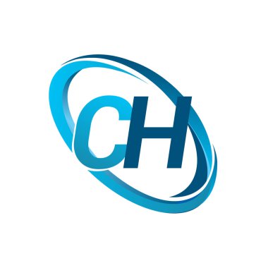 mavi mektuplardan ch vektör çizim