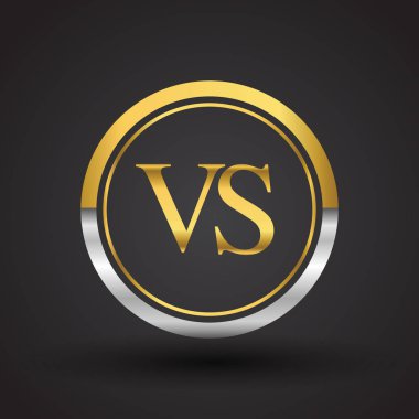 Gümüş ve altın harfler vs vektör çizim