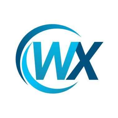 mavi mektuplardan wx vektör çizim