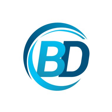 mavi mektuplardan bd vektör çizim