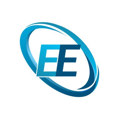 mavi mektuplardan ee vektör çizim