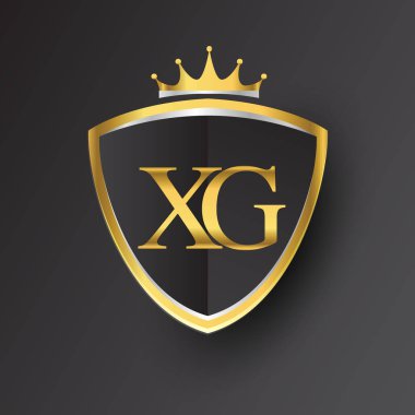 Altın harfler xg vektör çizim