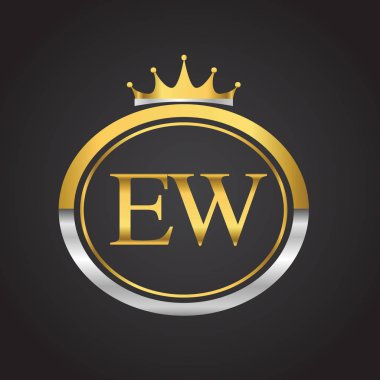 ew vektör çizim altın harfler