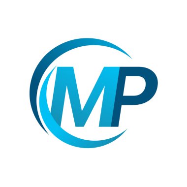 mavi mektuplardan mp vektör çizim