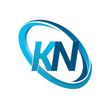 Mavi vektör çizim kn mektuplar