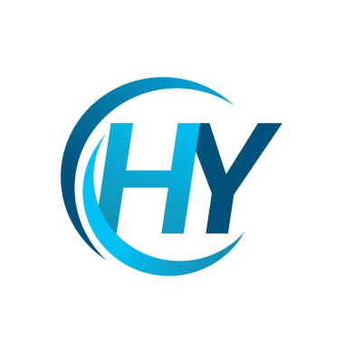 mavi mektuplardan hy vektör çizim