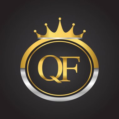 Altın vektör çizim qf mektuplar