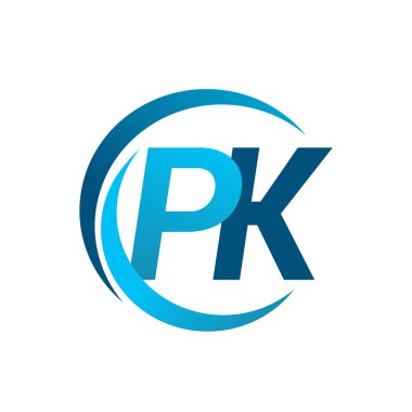 mavi mektuplardan pk vektör çizim