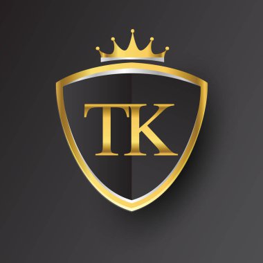 Altın harfler tk vektör çizim