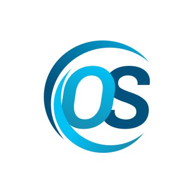 mavi mektuplardan os vektör çizim