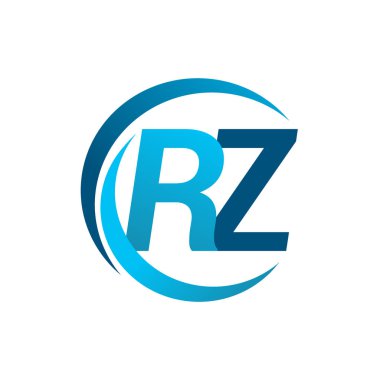 mavi mektuplardan rz vektör çizim