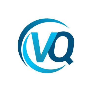 mavi mektuplardan vq vektör çizim