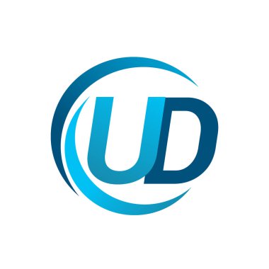 mavi mektuplardan ud vektör çizim