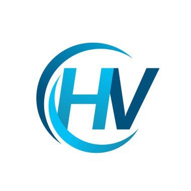 mavi mektuplardan hv vektör çizim