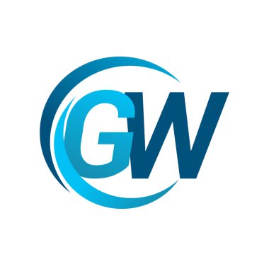 Mavi vektör çizim gw mektuplar