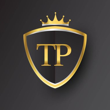 Altın harfler tp vektör çizim