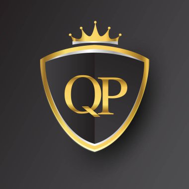 Altın vektör çizim qp mektuplar