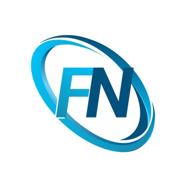 Mavi vektör çizim fn mektuplar