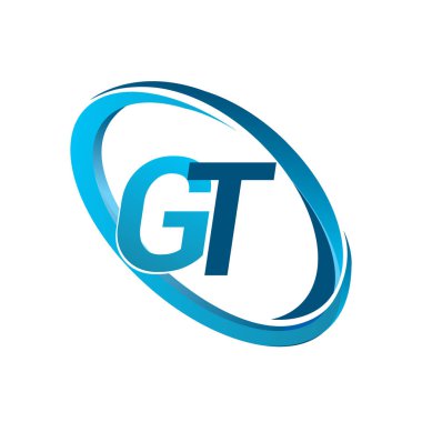 mavi mektuplardan gt vektör çizim