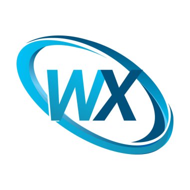 mavi mektuplardan wx vektör çizim