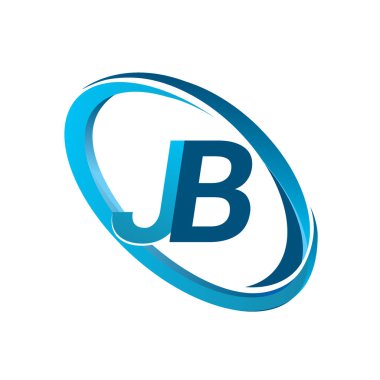 mavi mektuplardan jb vektör çizim