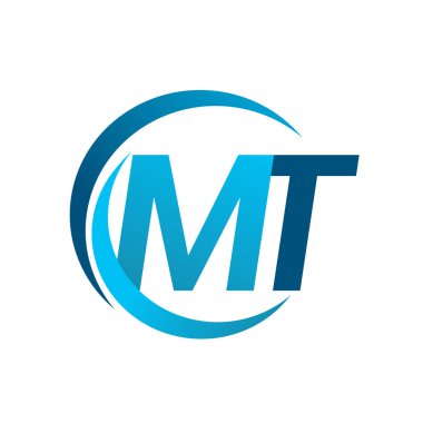 mavi mektuplardan mt vektör çizim