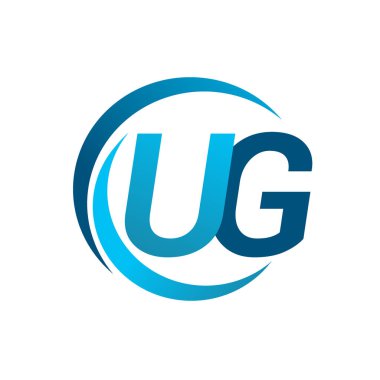 mavi mektuplardan ug vektör çizim