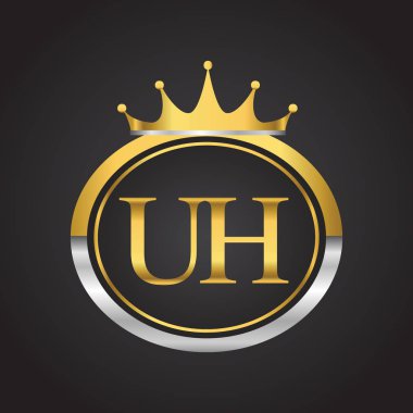 Ah gümüş ve altın harfler illüstrasyon vektör