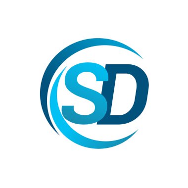 Mavi vektör çizim sd mektuplar