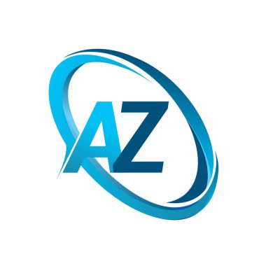 Mavi vektör çizim az mektuplar