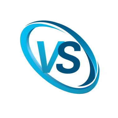 mavi mektuplardan vs vektör çizim