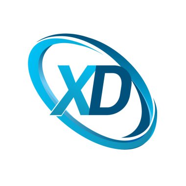 Mavi vektör çizim xd mektuplar