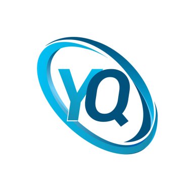 mavi mektuplardan yq vektör çizim