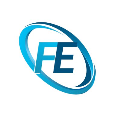 Mavi vektör çizim fe mektuplar