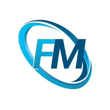 mavi mektuplardan fm vektör çizim