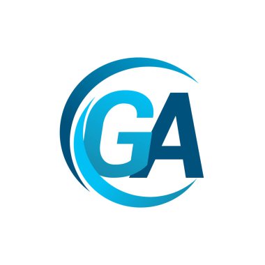 mavi mektuplardan ga vektör çizim