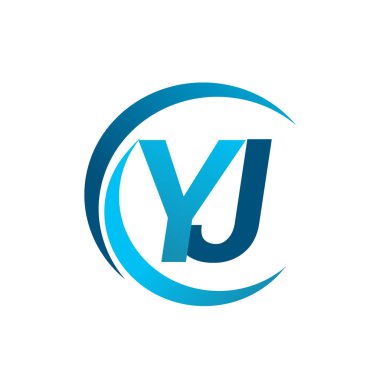 mavi mektuplardan yj vektör çizim