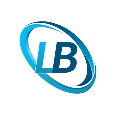 vektör çizim mavi mektuplardan lb