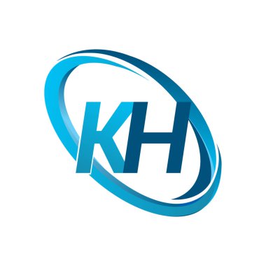 mavi mektuplardan kh vektör çizim