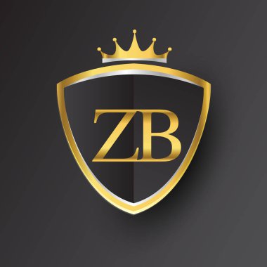 Altın harfler zb vektör çizim