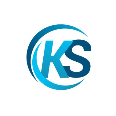 mavi mektuplardan ks vektör çizim