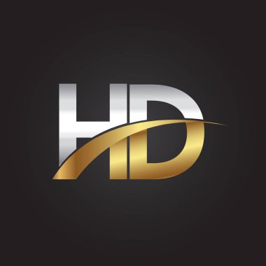 Gümüş ve altın harfler illüstrasyon vektör hd