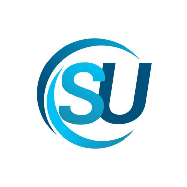 mavi mektuplardan su vektör çizim