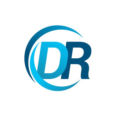 mavi mektuplardan dr vektör çizim