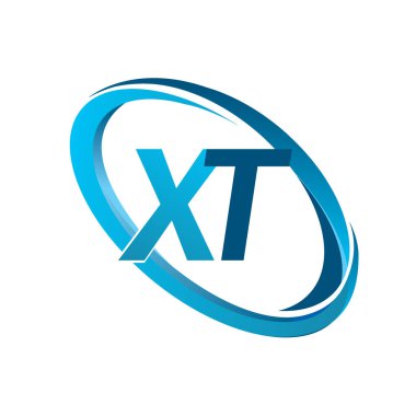 mavi mektuplardan xt vektör çizim