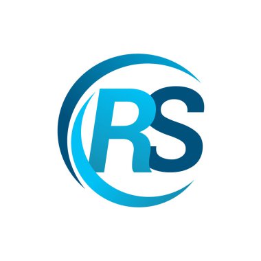 mavi mektuplardan rs vektör çizim