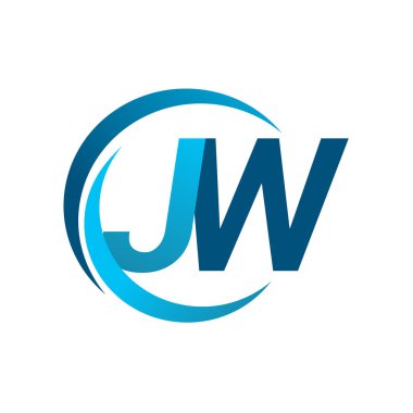 mavi mektuplardan jw vektör çizim