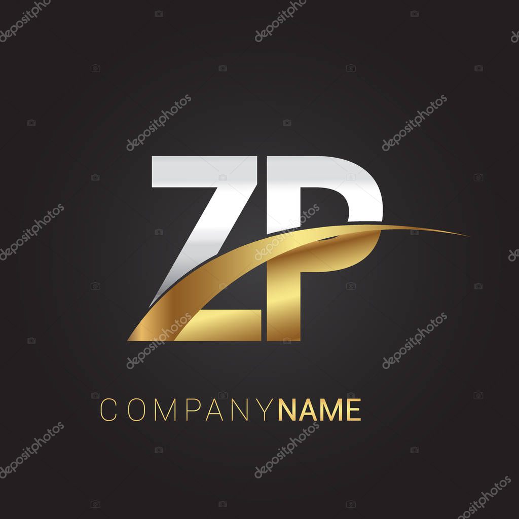Vector illustration of letters zp