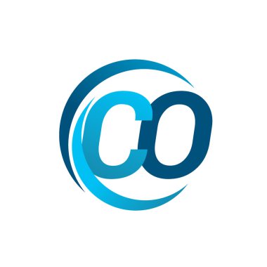 mavi mektuplardan co vektör çizim