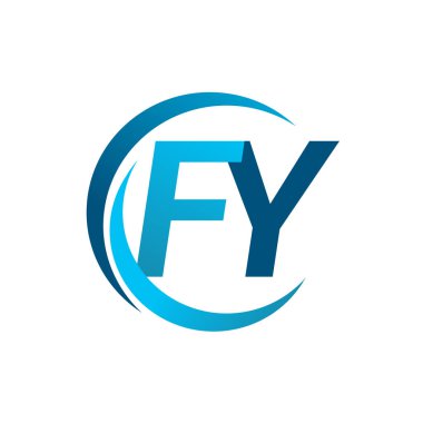 Mavi vektör çizim fy mektuplar